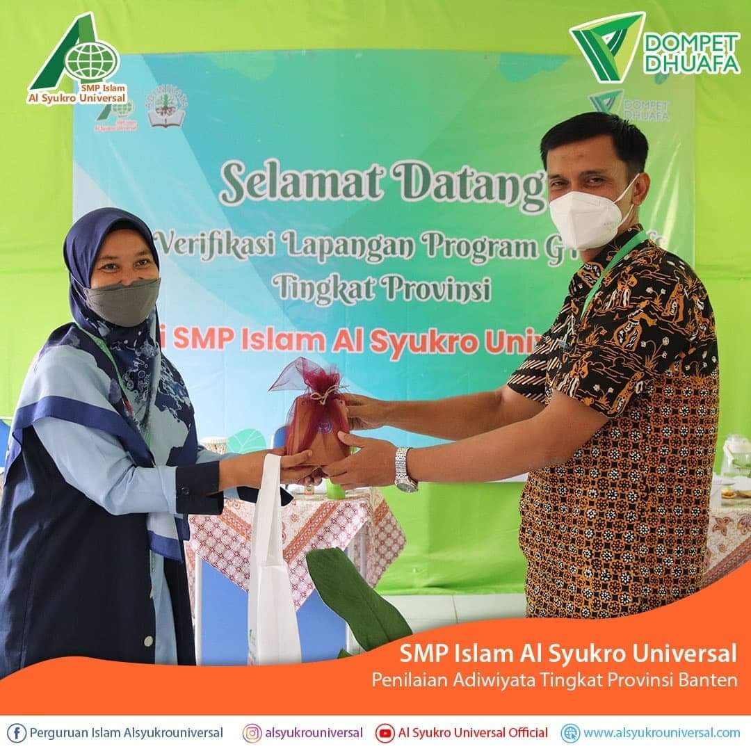 Kedatangan Tim Penilai Adiwiyata Tingkat Provinsi Banten di SMP Islam Al Syukro Universal